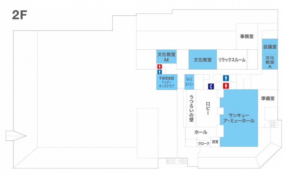 ショップガイド平面図2F